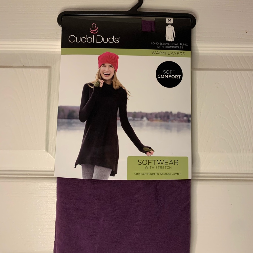 Cuddl Duds  Long Sleve Cowl Tunic, Size M